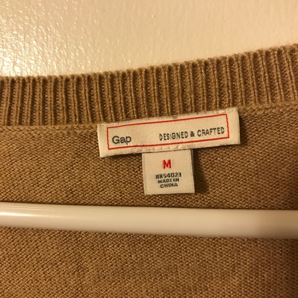 Tan Gap Cardigan Merino Wool - Picture 3 of 5